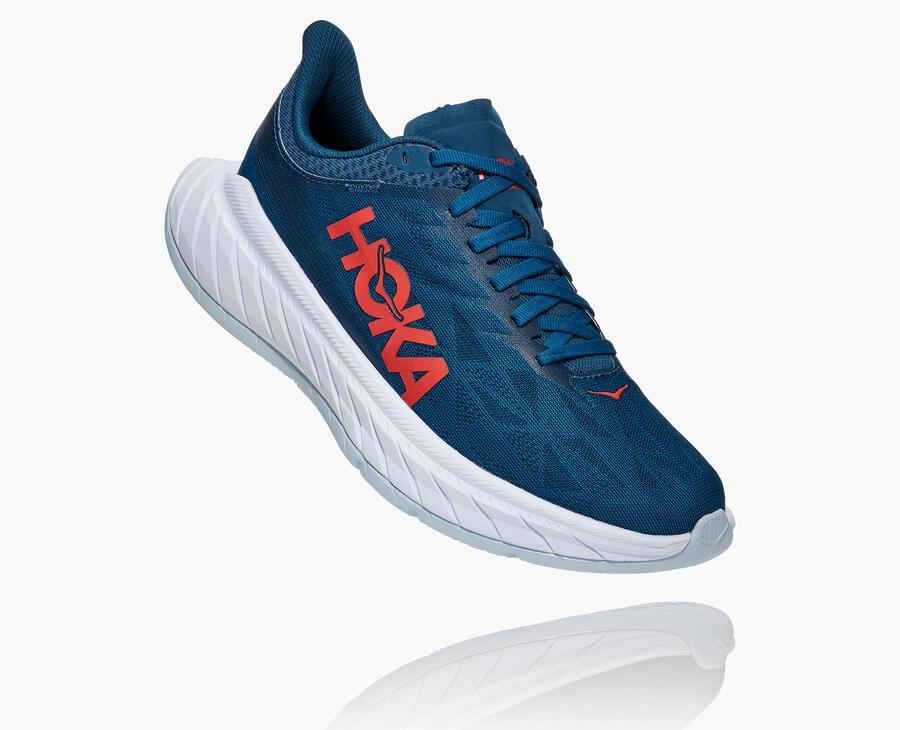 Hoka One One Carbon X 2 - Women's Running Shoes - Navy/White - UK 175RWNPKD